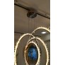 PS1648 ROCK CRYSTAL BRASS CIRCLES LIGHT