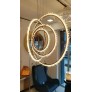PS1648 ROCK CRYSTAL BRASS CIRCLES LIGHT