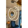 PS1648 ROCK CRYSTAL BRASS CIRCLES LIGHT