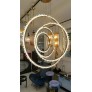 PS1648 ROCK CRYSTAL BRASS CIRCLES LIGHT