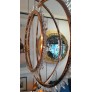 PS1648 ROCK CRYSTAL BRASS CIRCLES LIGHT