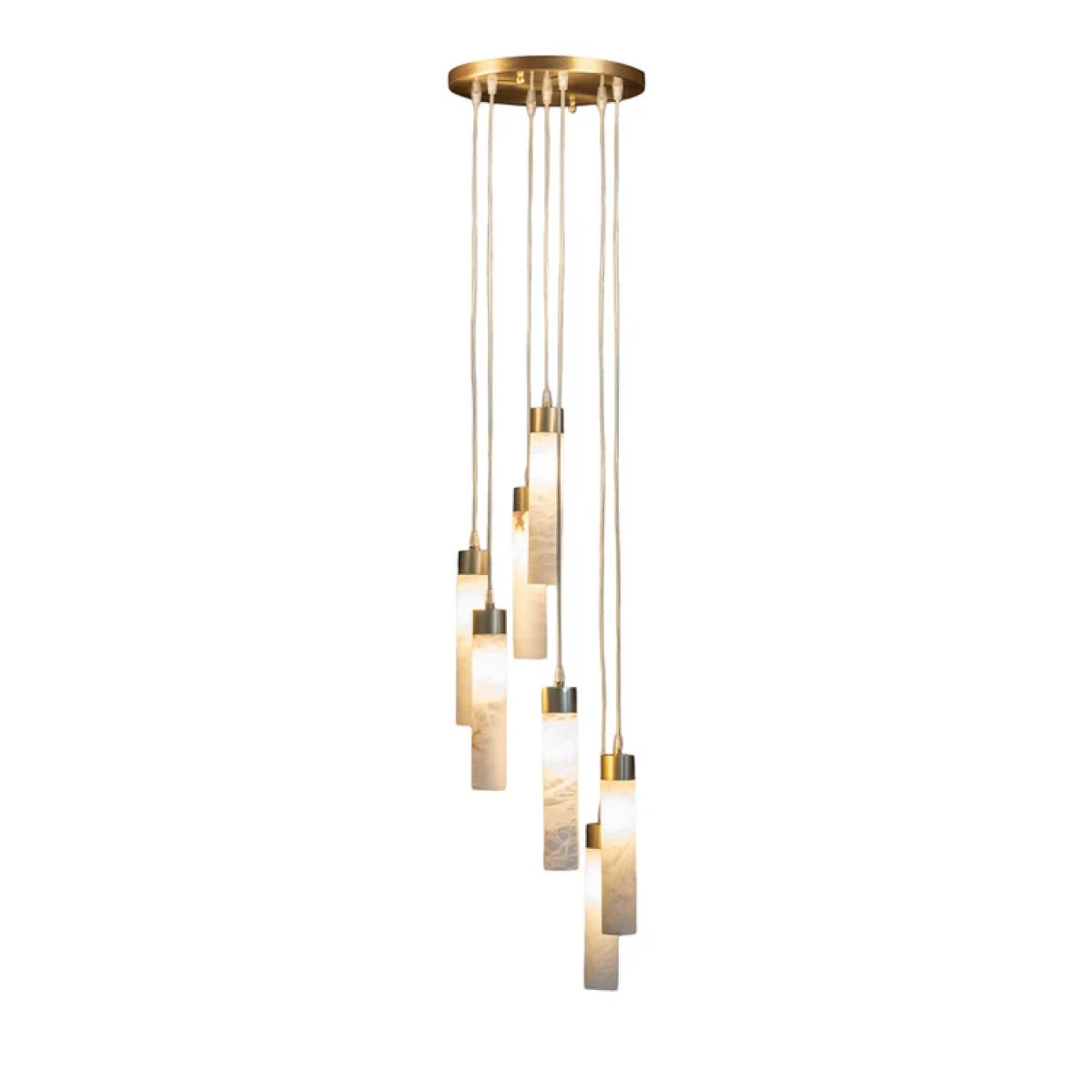 PS1835 ALABASTER TUBES CHANDELIER PS1835 ALABASTER TUBES CHANDELIER