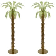 PS1845 AMBER GREEN PALM TREE