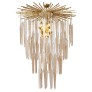 PS1792 SCULPTED MURANO GLASS CHANDELIER