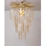 PS1792 SCULPTED MURANO GLASS CHANDELIER