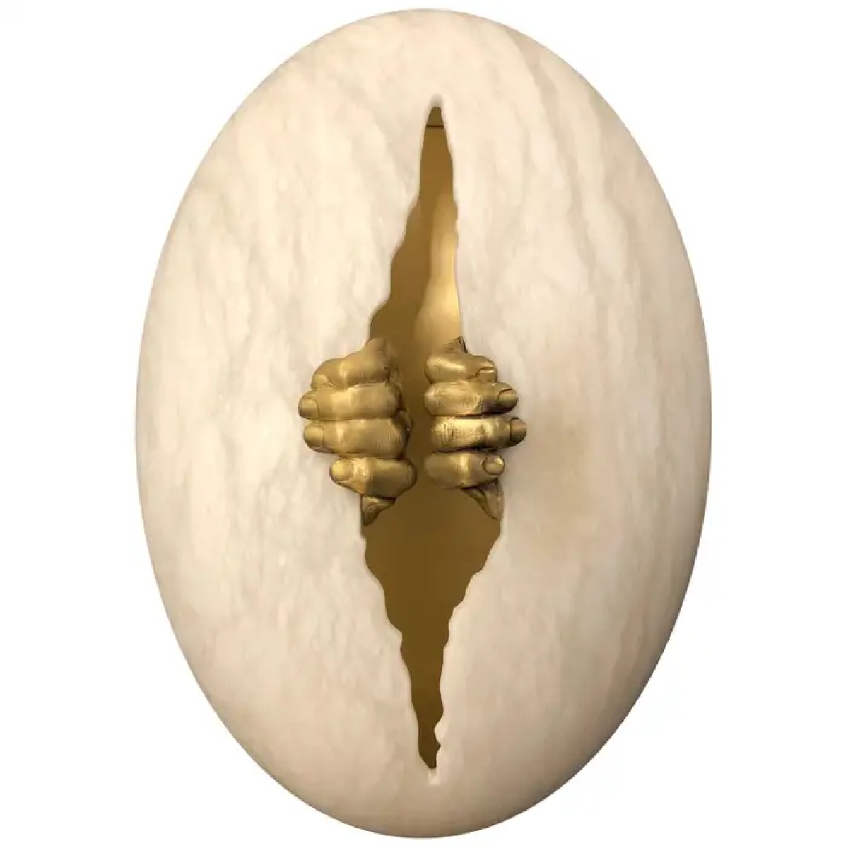 PS1785 EGG ALABASTER SCONCE PS1785 EGG ALABASTER SCONCE
