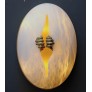 PS1785 EGG ALABASTER SCONCE
