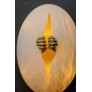 PS1785 EGG ALABASTER SCONCE