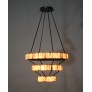 PS9002 ALABASTER SPIRAL CHANDELIER