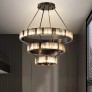 PS9002 ALABASTER SPIRAL CHANDELIER