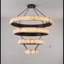 PS9002 ALABASTER SPIRAL CHANDELIER