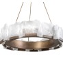 QZ1205 HALO TITAN ROCK CRYSTAL CHANDELIER
