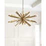 AMAJC-9015 AN ANTIQUE BRASS STARBURST PENDANT