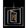 AMAJC-9044 BRASS FRAME EIGHT-LIGHT CHANDELIER