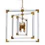 AMAJC-9044 BRASS FRAME EIGHT-LIGHT CHANDELIER