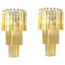 IQ2318 VENINI ATTRIBUTED MID-CENTURY WALL SCONCES