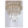 IQ2321 TRANSPARENT ITALIAN MURANO GLASS CHANDELIER