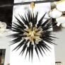 IQ84230 MODERN BRASS STARBURST CHANDELIER