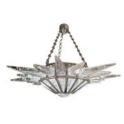 IQ2197 ORMOLU CRYSTAL ROCK CHANDELIER