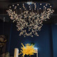 RJ2004 Artistic Modern Flower Branch Crystal Chandelier