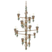 IQ8278 ITALIAN MURANO GLASS CHANDELIER