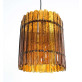 IQ8329 ROUND AMBER GLASS CHANDELIER