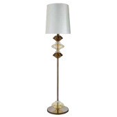 IQ21028 LESCOT FLOOR LAMP BRONZED CHROMED