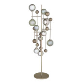 IQ21033 FLUXUS FLOOR LAMP BRONZED CHROMED