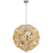 IQ2323 GOLD ITALIAN MURANO GLASS SPUTNIK CHANDELIER