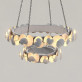 IQ8413 OCHRE EUCALYPTUS DOUBLE TIER CHANDELIER