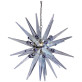 IQ8423 EXCEPTIONAL MURANO GLASS SPUTNIK CHANDELIER