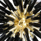 IQ8423 MODERN BRASS STARBURST CHANDELIER