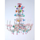 IQ8480 PINK GRAPES CHANDELIER
